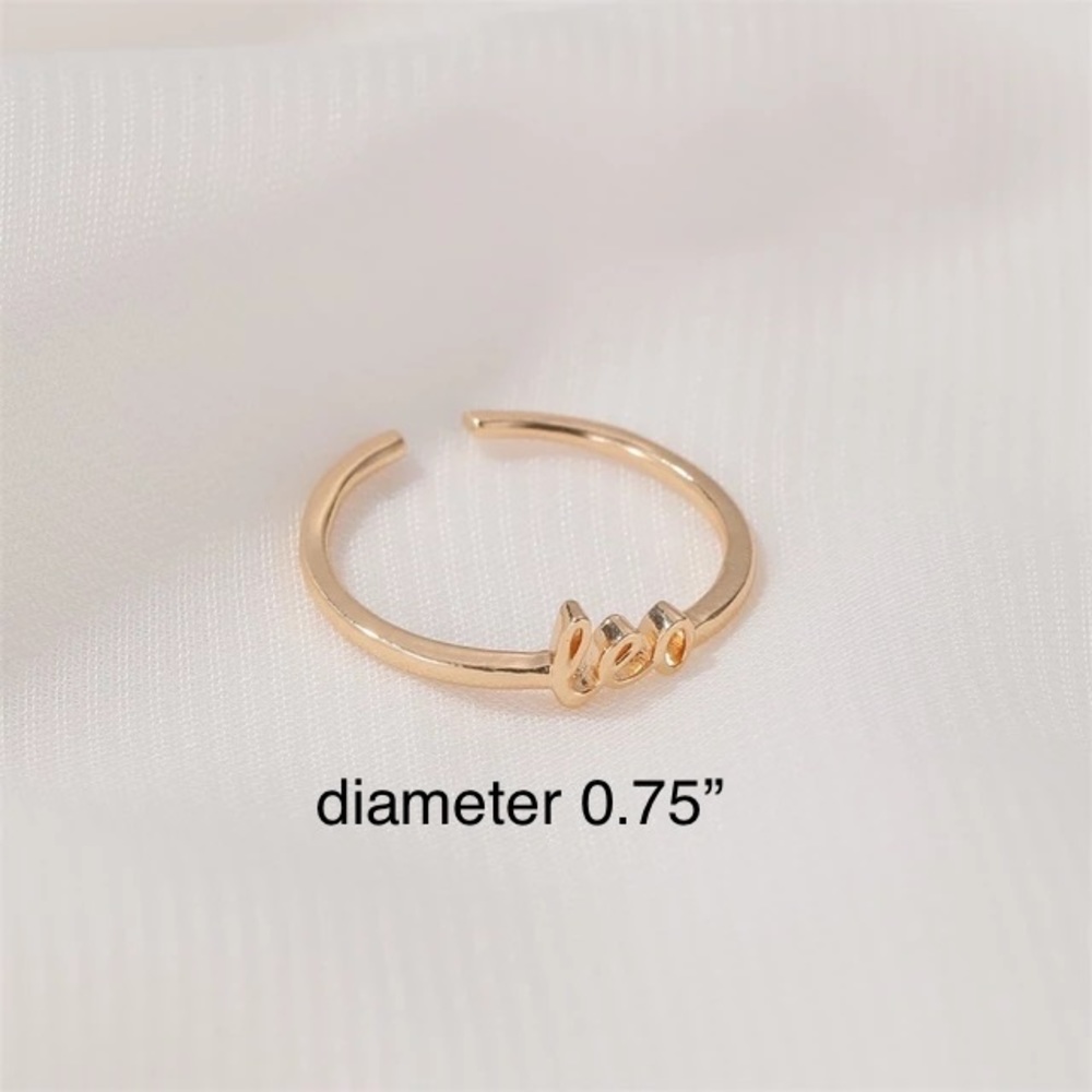♌️ Leo Zodiac Ring | Gold | Adjustable